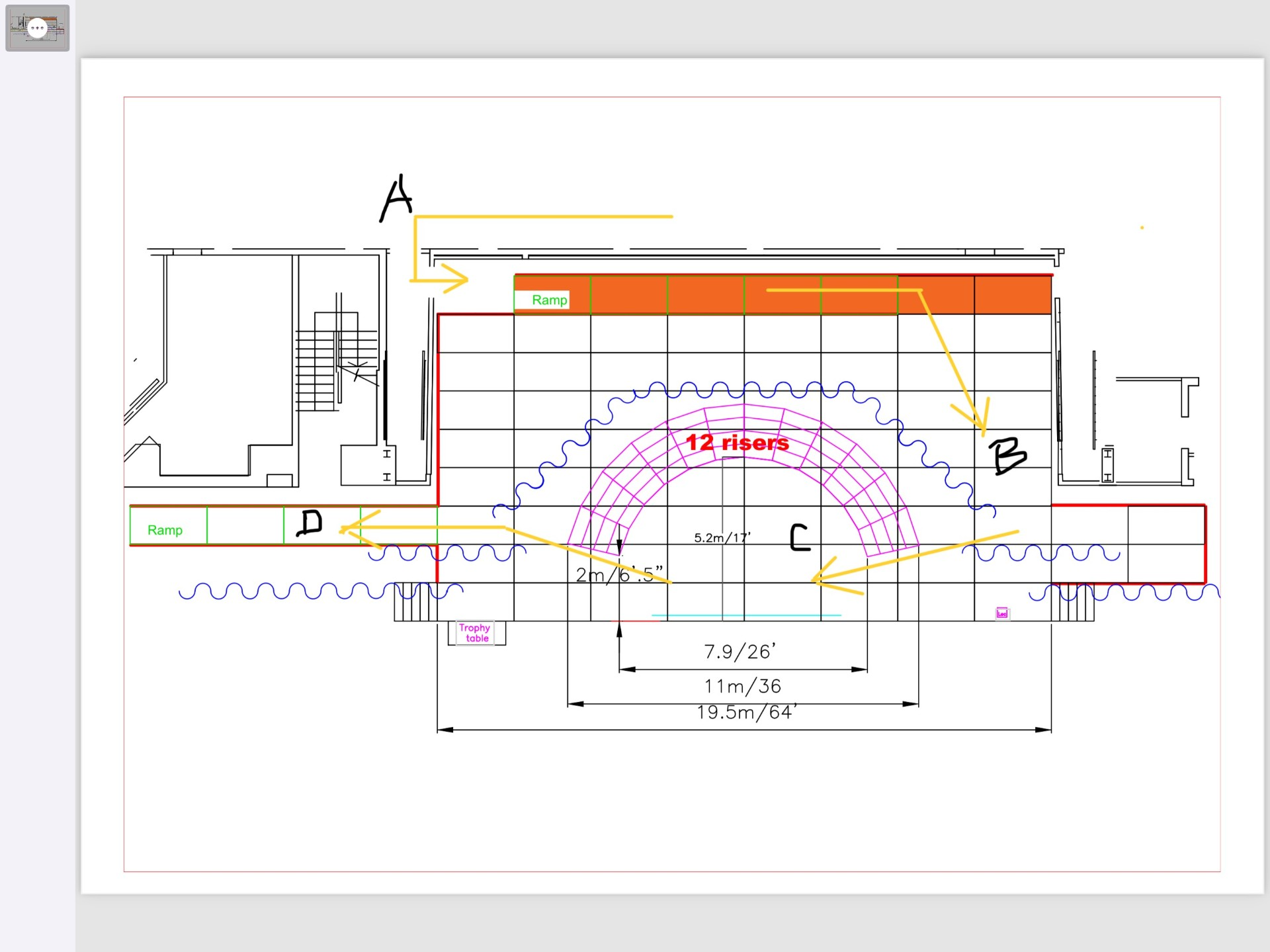 Stage diagram